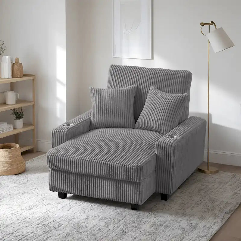 Chaise longue tapizada con respaldo ajustable