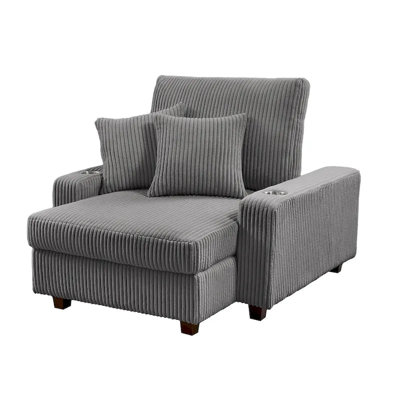 Chaise longue tapizada con respaldo ajustable