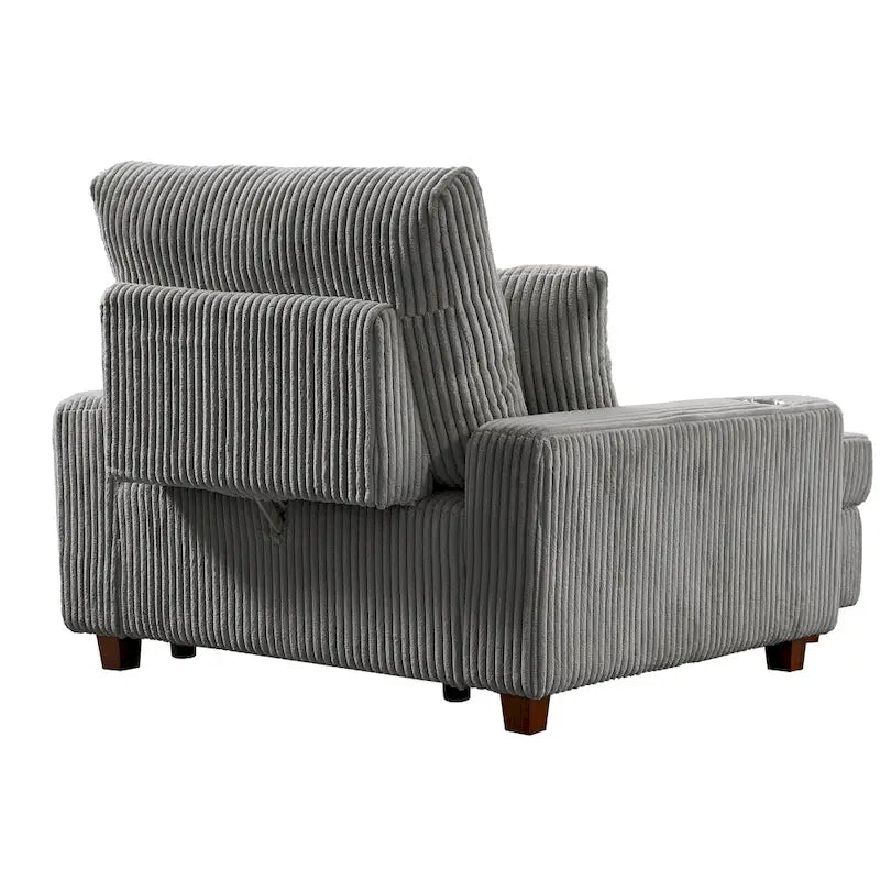 Chaise longue tapizada con respaldo ajustable