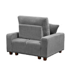 Chaise longue tapizada con respaldo ajustable