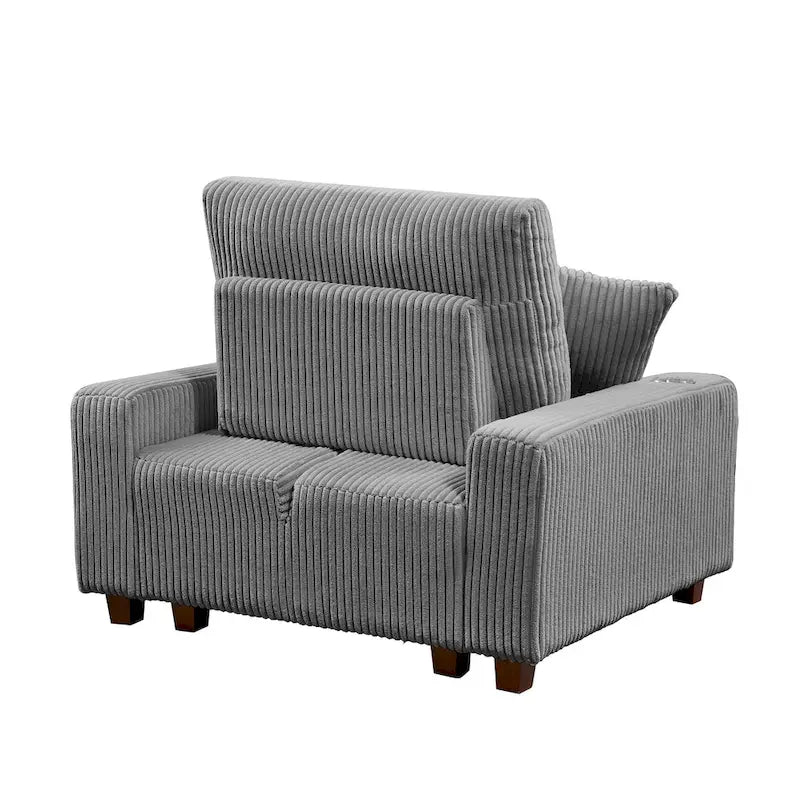 Chaise longue tapizada con respaldo ajustable