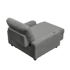 Chaise longue tapizada con respaldo ajustable