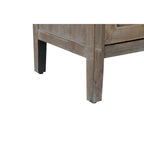 Sideboard-Schrank mit 4 Türen, verstellbarem Einlegeboden und Beinen aus Massivholz