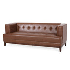 Sofa mit Knopfheftung für 3 Personen, 80.75", mit Holzbeinen
