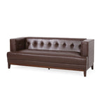 Sofa mit Knopfheftung für 3 Personen, 80.75", mit Holzbeinen