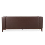 Sofa mit Knopfheftung für 3 Personen, 80.75", mit Holzbeinen