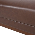 Sofa mit Knopfheftung für 3 Personen, 80.75", mit Holzbeinen