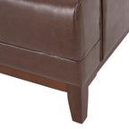 Sofa mit Knopfheftung für 3 Personen, 80.75", mit Holzbeinen