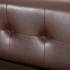 Sofa mit Knopfheftung für 3 Personen, 80.75", mit Holzbeinen