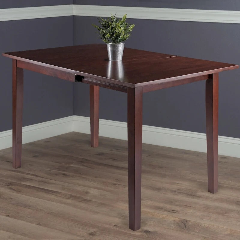 Copper Grove Petronella Walnut Brown Dining Table with Dropleaf Extension - N/A