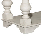 Antique White Wire Brushed Tobacco Accents Sofa Table
