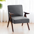 Mid Century Modern Upholstered Accent Chair for Living Room and Bedroom