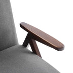 Mid Century Modern Upholstered Accent Chair for Living Room and Bedroom