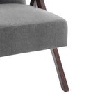 Mid Century Modern Upholstered Accent Chair for Living Room and Bedroom