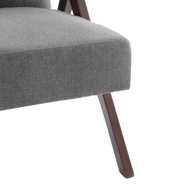 Mid Century Modern Upholstered Accent Chair for Living Room and Bedroom