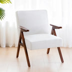 Mid Century Modern Upholstered Accent Chair for Living Room and Bedroom