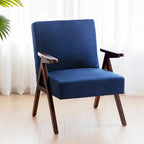 Mid Century Modern Upholstered Accent Chair for Living Room and Bedroom