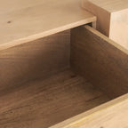 Lichtbruine houten mediaconsole - 70.0L x 20.0W x 24.0H