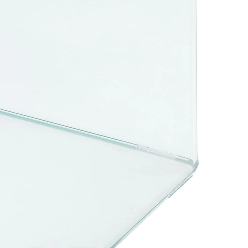 Runder Couchtisch aus gehärtetem Glas - 35" W x 35" D x 16" H