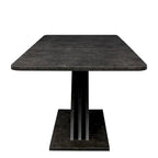 Uitschuifbare consoledinertafel met X-onderstel