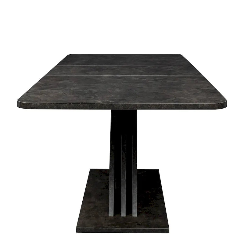 Uitschuifbare consoledinertafel met X-onderstel