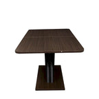 Uitschuifbare consoledinertafel met X-onderstel