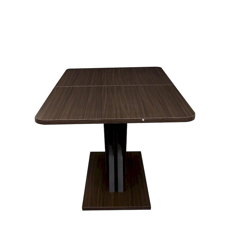 Uitschuifbare consoledinertafel met X-onderstel