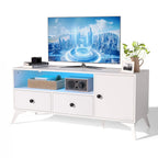TV-Ständer-Konsolentisch mit RGB-LED-Beleuchtung, Schrank, offenem Medienspeicher und Gaming-Unterhaltungscenter - 47.24 L x 15.74 W x 20.47 H