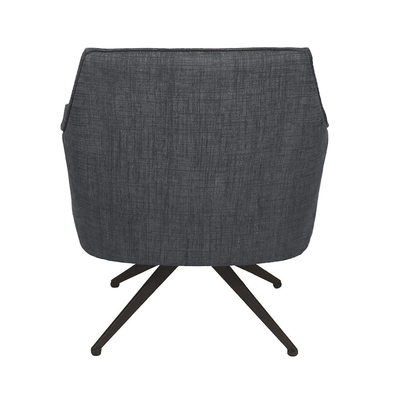 Sillón decorativo tapizado giratorio - 29.5x28.5x31