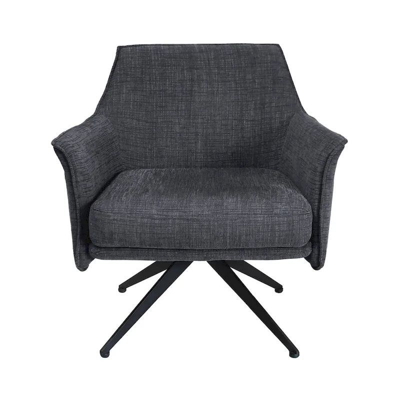 Sillón decorativo tapizado giratorio - 29.5x28.5x31