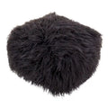 Pouf en fausse fourrure