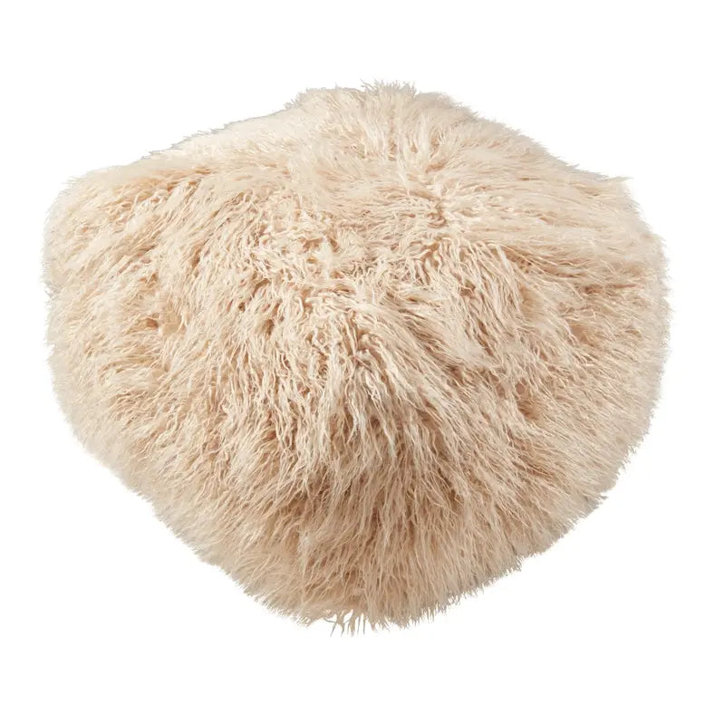 Pouf aus Kunstfell