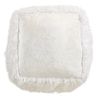 Pouf en fausse fourrure