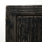 Zweitüriger Schrank in Used-Schwarz – 39x18x35 in.