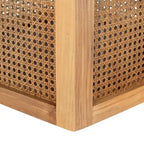 Ronde eettafel van riet, 47W x 47D x 29H