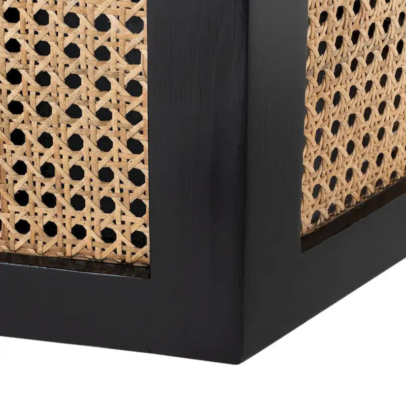 Ronde eettafel van riet, 47W x 47D x 29H