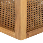 Ronde eettafel van riet, 47W x 47D x 29H