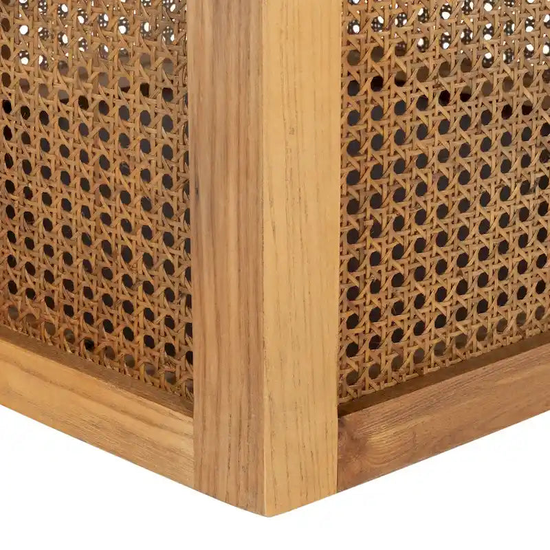 Ronde eettafel van riet, 47W x 47D x 29H